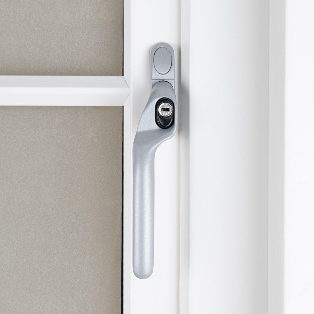 Timber Series Connoisseur MK2 Offset Locking Espag Window Handle - Premium Satin (Left Hand)